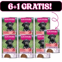 EUKANUBA Mokra karma dla szczeniąt, bogata w wołowinę i dynię 6x400g + 400g Gratis
