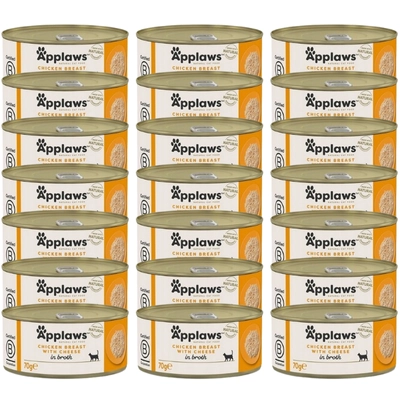 Applaws Cat Kurczak i Ser 24x70g PUSZKA