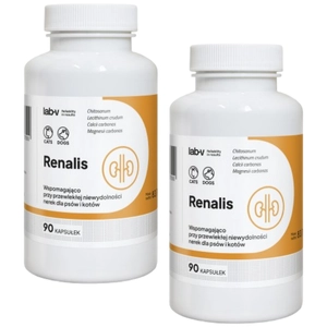 Lab-v Renalis- Wsparcie przy przewlekłej niewydolności nerek dla psów i kotów 2x90 kapsułek