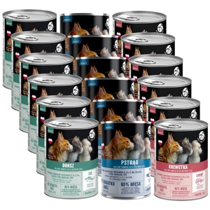 PetRepublic kawałki w sosie Rybne Smaki 18x400g dla kota