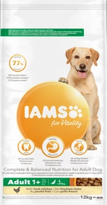 IAMS-Sucha karma for Vitality dla dorosłych psów ras dużych ze świeżym kurczakiem 12kg / Opakowanie uszkodzone (3330,2152) !!!