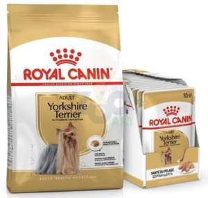 ROYAL CANIN Yorkshire Terrier Adult 1,5kg + Yorkshire Terrier Adult 12x85g