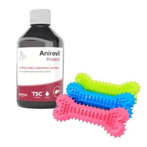 BIOVICO Anirevil Protect 250ml + NUXIE Zabawka gumowa dla psa - gryzak kość 14cm GRATIS!