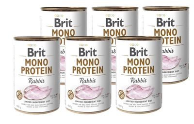 BRIT MONO PROTEIN RABBIT 6x400g