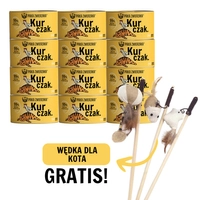 Paka Zwierzaka- karma mokra dla kota kurczak 12x200g+ WĘDKA DLA KOTA GRATIS !!!