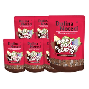 DOLINA NOTECI  SUPERFOOD wołowina z sercami z gęsi 10x300g - karma mokra dla psa