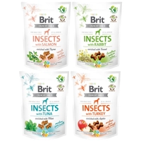 BRIT CARE Dog Crunchy Cracker Insects rich in Mix Smaków 4x200g