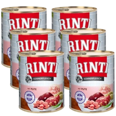 Rinti Kennerfleisch karma mokra dla psa - indyk 6x800g