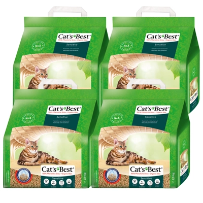 JRS Cats Best Sensitive (Green Power) żwirek dla kota 4x8L