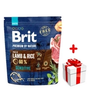 BRIT Premium By Nature Sensitive Lamb 1kg + niespodzianka dla psa GRATIS!