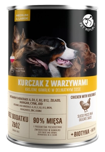 PetRepublic kawałki w sosie z kurczakiem i warzywami 800g