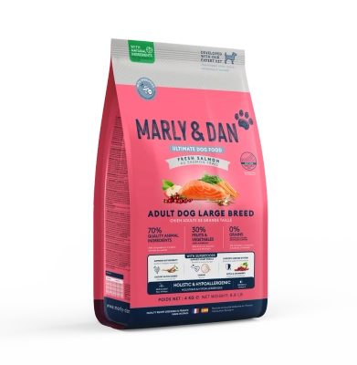 Marly & Dan Adult Dog Large Breed Fresh Salmon Holistic & Hypoallergenic 12kg sucha karma