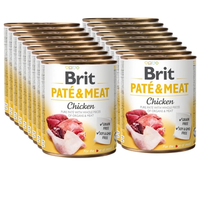 BRIT PATE & MEAT CHICKEN 18x800g