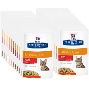 HILL'S PD Prescription Diet Feline c/d Urinary Stress Kurczak 24x85g saszetka