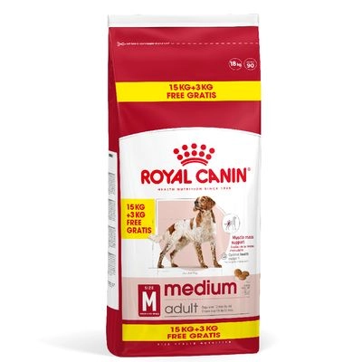 ROYAL CANIN Medium Adult 15kg + 3kg