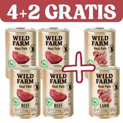 WILD FARM Pate Beef/Lamb 6x400g 