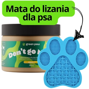 Green Paw Don’t go Nuts 350g - Masło orzechowe z CBD dla psów (Human Grade) + Mata do lizania dla psa