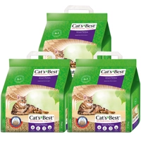 JRS Cats Best Nature Gold - Żwirek Dla Kotów Długowłosych 3x10l 