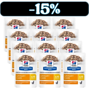 HILL'S PD Prescription Diet Feline c/d Multicare Kurczak  12 x 85g saszetka