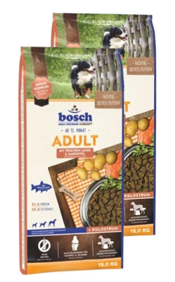 Bosch Adult Salmon & Potato, łosoś i ziemniak (nowa receptura) 2x15kg  