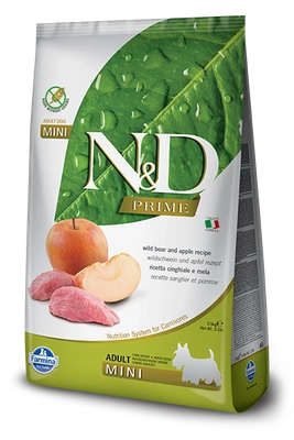 Farmina N&D Prime canine BOAR & APPLE ADULT MINI KARMA SUCHA 2,5kg