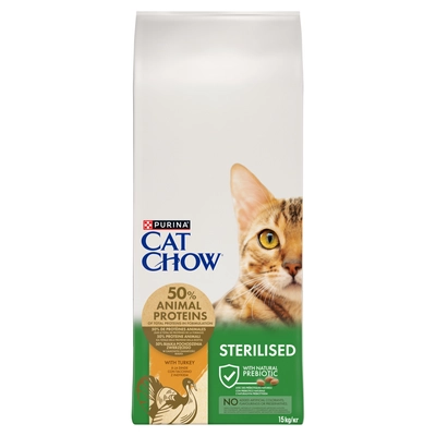 PURINA Cat Chow Sterilised Karma z indykiem 15kg 