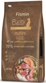 FITMIN Purity Puppy Lamb, Salmon & rice 12kg/Opakowanie uszkodzone (8003) !!! 