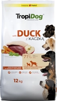 TROPIDOG Premium adult medium & large breed kaczka z ryżem 12kg
