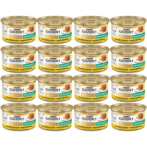 Purina Gourmet Gold Savoury Cake z kurczakiem i marchewką 48x85g