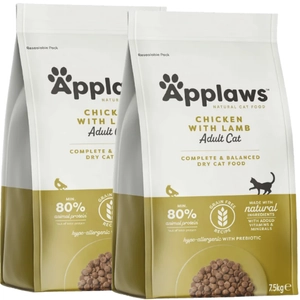 Applaws Adult Chicken with Extra Lamb Sucha Karma dla kota 2x7,5kg