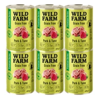 WILD FARM Premium Grain Free Pork and Tuna 6x400g  - bezzbożowa karma dla kota