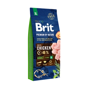 BRIT Premium By Nature Adult XL 15kg / Opakowanie uszkodzone (5177) !!!