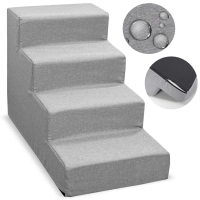 NUXIE® PREMIUM Schody dla psa 4 schodki rampa podest legowisko 54cm