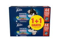 Felix w galaretce MIX MIĘSNY saszetka 44x85g 1 +1 GRATIS