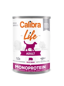 CALIBRA Dog Life Adult Wild boar with cranberries 400g
