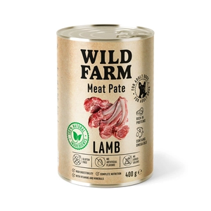 WILD FARM Pate Lamb 400g bezglutenowa karma dla psa