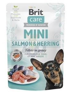 Brit Care Mini Salmon & Herring fillets in gravy 85g