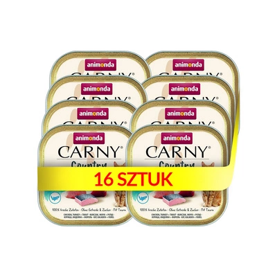 ANIMONDA Carny Country Adult Kurczak, Indyk i Pstrąg 16x100g 