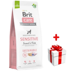 BRIT CARE Sustainable Sensitive Insect & Fish 12kg + niespodzianka dla psa GRATIS!