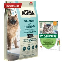 ACANA Bountiful Catch Cat 4,5kg + Advantage - dla kotów (0,4mlx4) *roztwór* blister