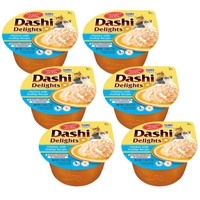 Inaba DASHI uzupełniająca karma dla kota- bulion o smaku kurczaka i przegrzebki 6x70 g 