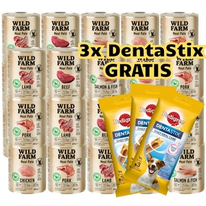 WILD FARM Pate Mix Smaków 30x800g bezglutenowa karma dla psa