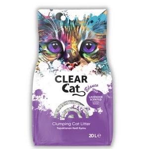 Clear Cat Blanco Lawenda żwirek bentonitowy 20l-16,5kg/Opakowanie uszkodzone (2476) !!!