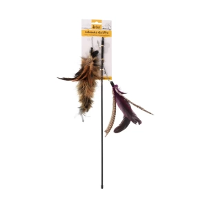 Dingo Wędka dla kota Charming - brązowa