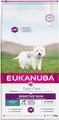 EUKANUBA Daily Care Adult Sensitive Skin 12kg  - NOWA SZATA 