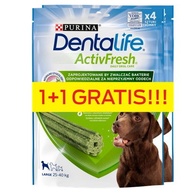 Purina Dentalife Activefresh Large 142g+142g GRATIS