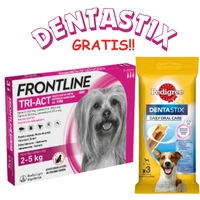 FRONTLINE Tri-Act XS 2-5kg (pipeta 3 x 0,5ml) + DentaStix GRATIS!!