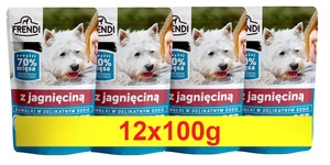 Frendi-  Kawałki w delikatnym sosie z jagnięciną 12x100g