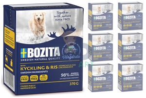 Bozita Dog: Kurczak i ryż w galarecie 6x370g