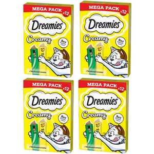 DREAMIES Creamy z serem i z kocimiętką 4x(12x10g)